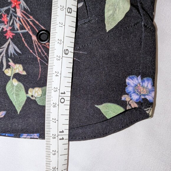 Athleta | Tropical Print Hudson Board Shorts Swim Black Floral | Size 0 - Picture 11 of 13